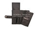 黒いPUの化粧品の袋の構造ロール クラッチ・バッグの鉛筆のホールダー旅行財布