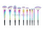 大広間および毎日の使用のための美しい虹10のPCの性質繊維の構造のブラシ セット
