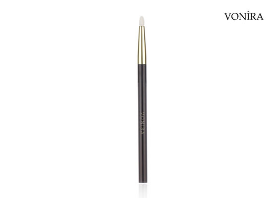 Vonira オーダーメイド 卸売 天然 白いヤギ毛 平ら ダークブラウン ハンドル 眼鉛筆 メイクブラシ