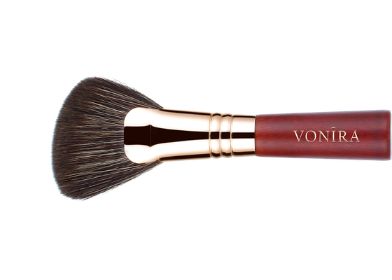 Voniraの美の大きい斜めファンはBronzerファンにブラシをかけるブラシの構造の頬が化粧品のブラシ用具ブラシのSheeringの赤面させる