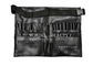 芸術家ベルトの革紐の黒の輸入されたPUの化粧品の構造のブラシのエプロン袋