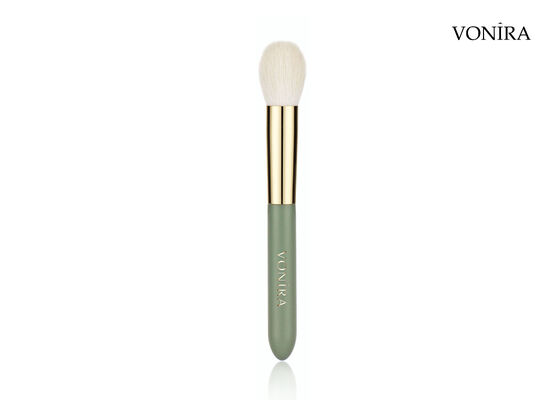 Vonira カスタム卸売 天然ヤギ毛 メイクアップ 小さな丸型パウダーブラシ プライベートラベルサービス付き
