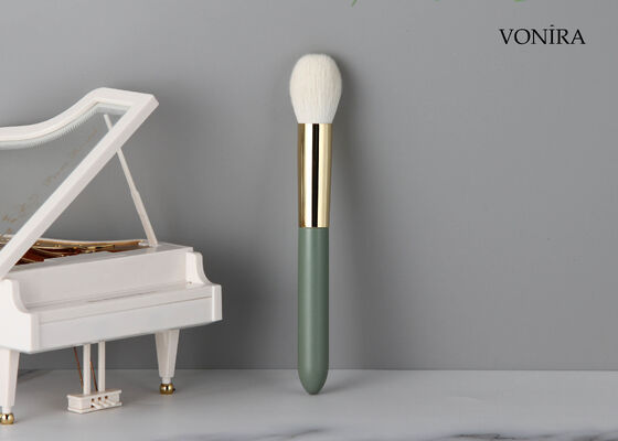 Vonira カスタム卸売 天然ヤギ毛 メイクアップ 小さな丸型パウダーブラシ プライベートラベルサービス付き