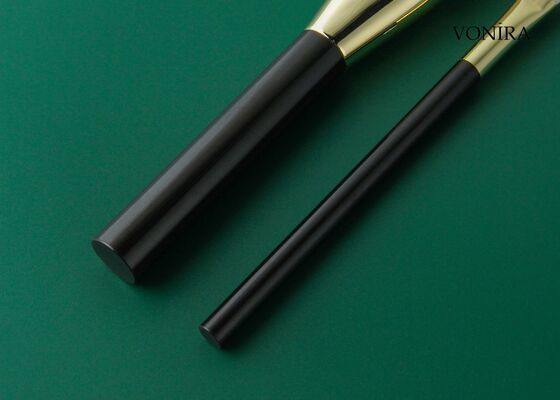 Vonira オーダーメイド 卸売 天然 白いヤギ毛 平ら ダークブラウン ハンドル 眼鉛筆 メイクブラシ